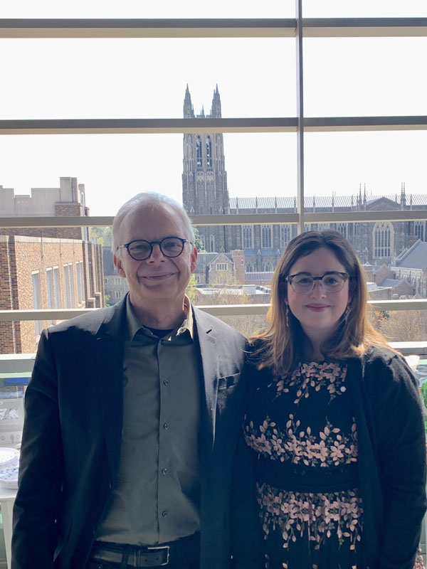 Me (right) and my advisor Mark Wiesner (right) after defending my dissertation